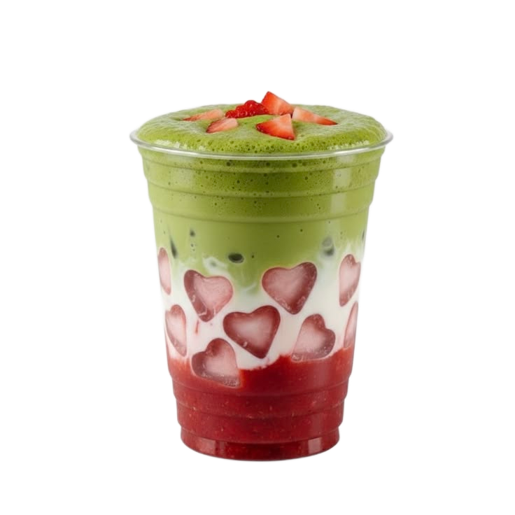 Stroberry Matcha Latte